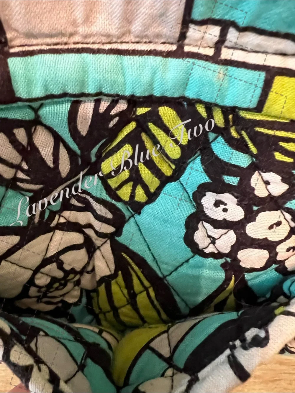 VERA BRADLEY Island Blooms 2012 Stroll Around Baby Diaper Bag Tote Turquoise